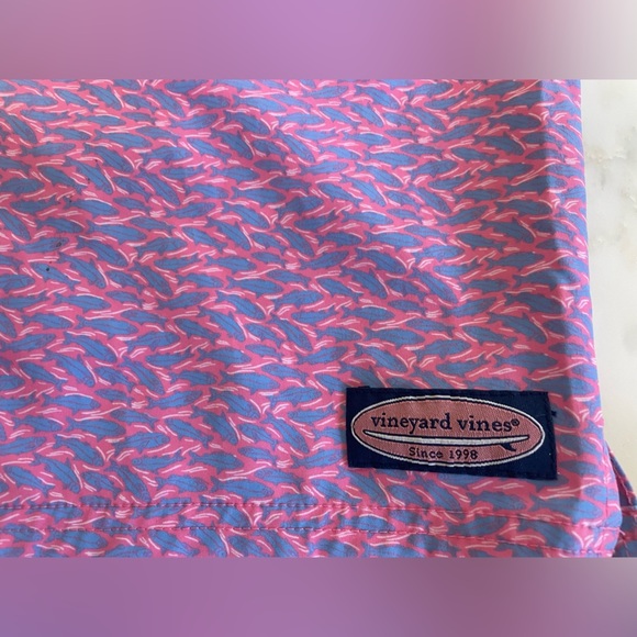 Vineyard Vines youth large, two for one, 2 pairs printed swim trunks w/ netting - Picture 9 of 15